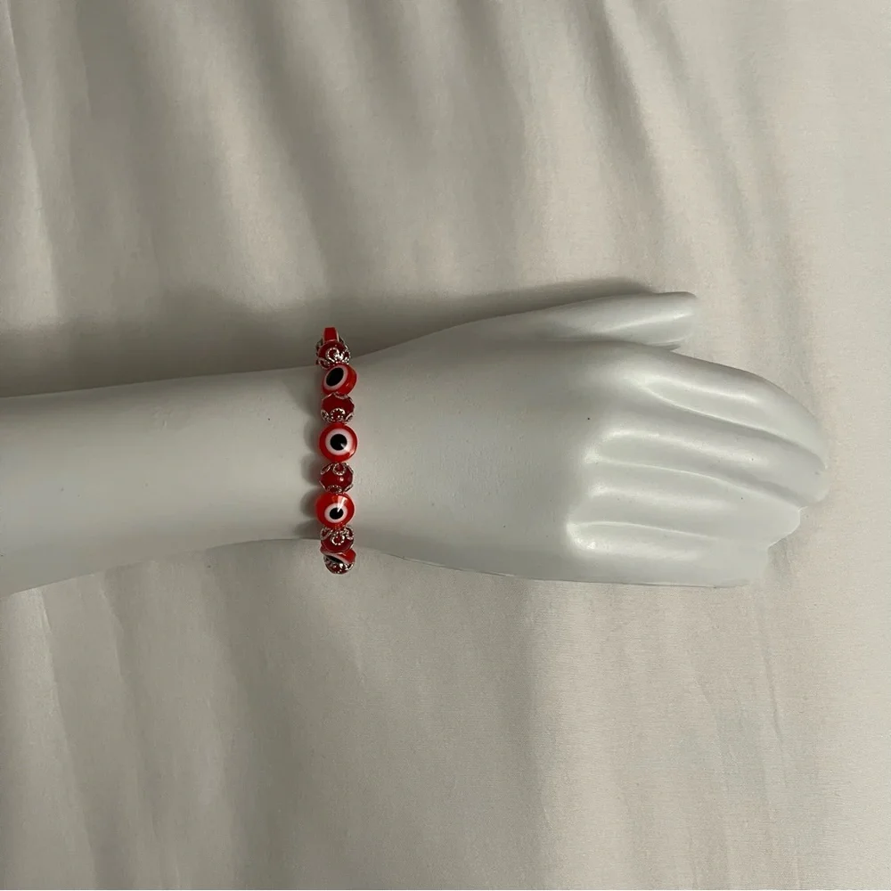 Turkish evil eye elastic bracelet / brazalete elastico de proteccion ojo turco